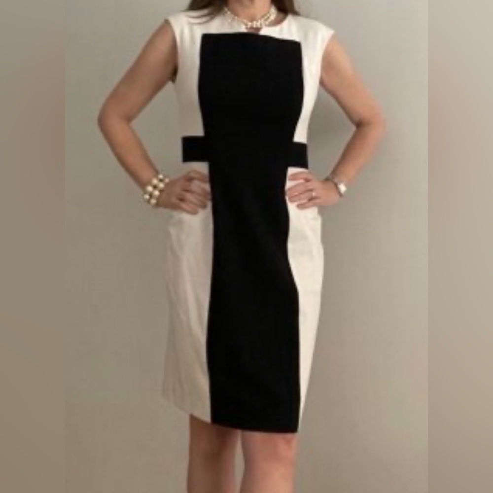 Calvin Klein Black and White Dress
